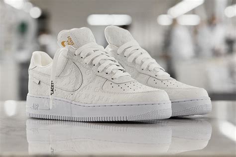 louis vuitton air force ones white